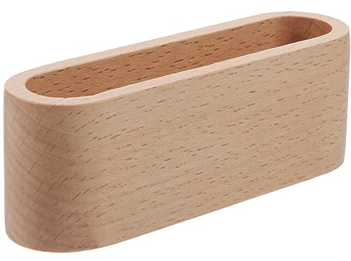 Wooden World - Holz Visitenkartenetui für Schreibtisch stilvoll minimalistisch