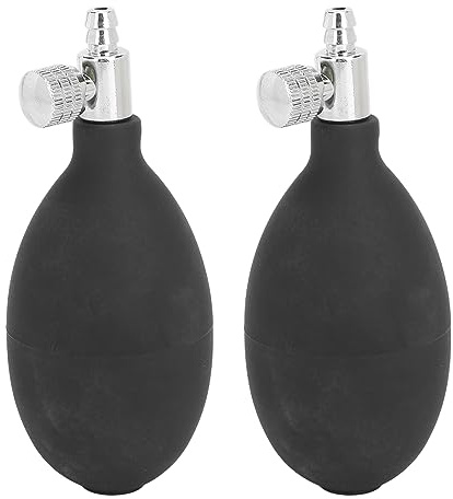 Blutdruckpumpe Latex – Quetschballpumpe, 2 Stk. | Inflation Bulb, Ersatzball für Blutdruckmessgerät, Latex, weich & langlebig, mit Luftablassventil, einfacher Austausch