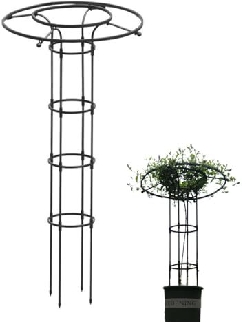 Support de Pla ntes de Grimpantes | Jardin, Tuteur Pl Ante Grimpante | Jardin Tuteurs Plan tes | Treillis Fleur Soutien Arche Jardin en Forme Tour pour Pla ntes Grimpantes pour Le Balcon