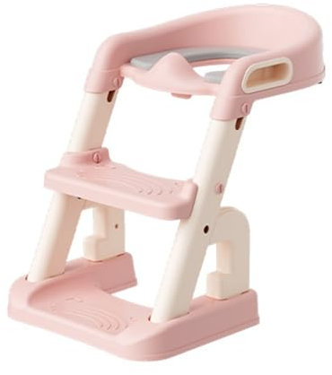 YUCHUAN Toilettensitz Kinder mit Treppe, 2-in-1 Breite Stufen Toilettentrainer Faltbar Kinder Toilettentrainer Tragbarkeit Kindertoilettensitz Kindertoilettenleiter,2