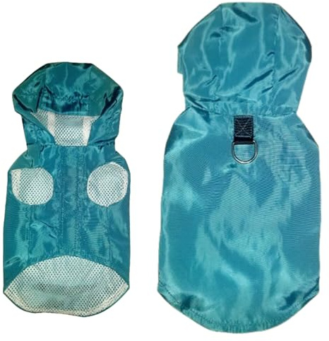 Rain Mac Waterproof QUICK Drying Light Coat Teacup Chihuahua Tiny NEW Puppy Dog Jacket Clothes TOY Miniature Extra Breeds (Teal, XXS)