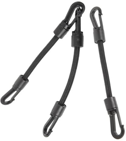 Gogogmee 3stücke Elastischer Hakengurt Aus Robustem Pom Und Gummiseil Für Starken Halt Multifunktions-schnallengurt Als Notseil Für Outdoor-aktivitäten Wie Camping Und Bootfahren