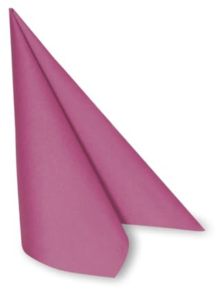DeinPack 50 x Airlaid Serviette 40 x 40 cm fuchsia HORECA - hochwertige Einwegservietten stoffähnlich - Reißfest, Saugstark & Formstabil - ideal für Hochzeit, Partys und Events