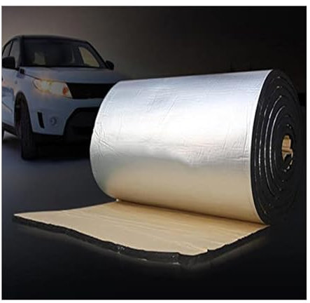 ZXCVBNAS Tapis Isolant insonorisant,Protection Solaire, Bouclier Thermique de 393 mil (10 mm), Panneau Acoustique en Mousse Isolante insonorisante, for toits,vérandas, Voitures(2m²,25MM(THK))