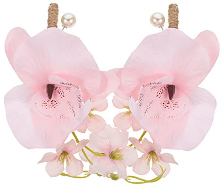 VALICLUD 2stücke Künstliche Blumen Ansteckblumen Für Braut Und Bräutigam Elegante Hochzeits-boutonniere Für Hochzeiten Jubiläen Und Besondere Anlässe Zartem