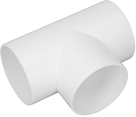 Conector de canal de 3 vías, PVC, forma de T, redondo, 3 agujeros, adaptador de manguera, divisor (4)