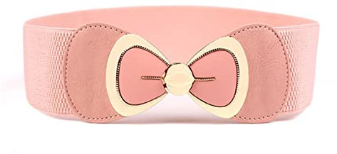 JOJOJ Kleidergürtel for Frauen, elastisch, Hochzeit, Rock, Gürtel, Luxus, weiblicher Gürtel, Kummerbund(Pink)