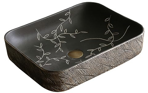 CCYENG Lavabo de Salle de Bain de Style Industriel rétro, Vasque à Poser Artistique pour l'intérieur et l'extérieur, lavabo ménager créatif et Minimaliste