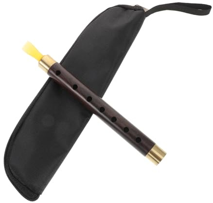 A-schlüsselflöte aus Messing Braun, Ethnisches Blasinstrument | Handgefertigte Präzision, Reiner Melodieton, für Kulturelle Darbietungen und Outdoor Aktivitäten