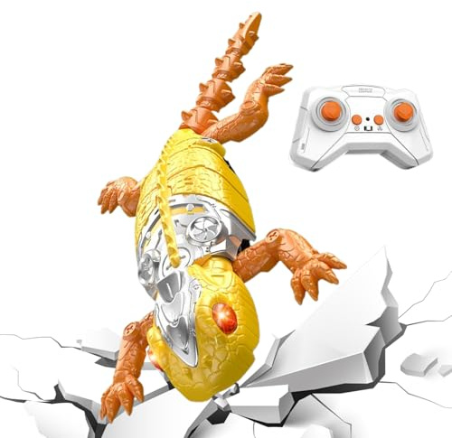 Genérico Lagartija Trepamuros,Recargable con Doble Modo Divertido | Control Remoto para El Gecko Trepador De Pared | para Halloween Cumpleaños Navidad Niños Niñas Preescolares Alumnos