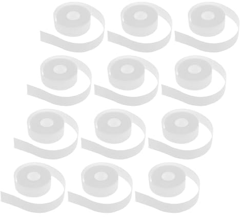 Protège-col Absorbant 12 Rouleaux 2,5 Cm X 5 M Blanc | Non-tissé, Auto-adhésif et Découpable, pour Vêtements et Chemisiers, Usage Sport et Extérieur