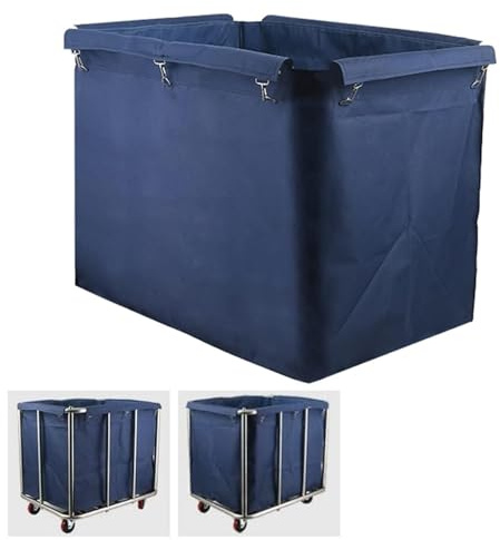 Laundry Cart Replacement Bag, Waterproof Oxford Liner for Rectangular Trolleys, Durable Removable Design