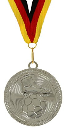 pokalspezialist Medaille Fußball 7 cm extra groß und schwer Gold Silber Bronze auch im Set inklusive Band