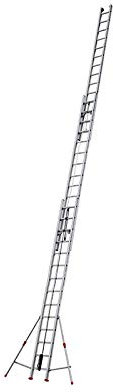 Echelle Extensible 3 Plans avec Corde 3 x 14 marches