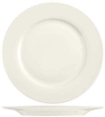 H&H Set 12 Piatti Piani, New Bone China, 26cm