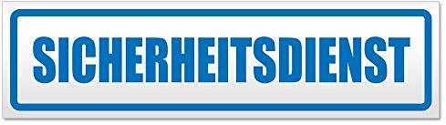 Kiwistar – bildekal – säkerhetstjänst – anmärkning klistermärke för bil, bil, bil, cykel, bil, lastbil – 30 cm – blå