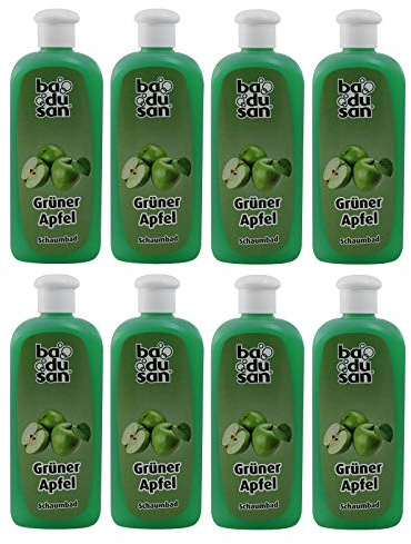 8er Pack Badusan Badezusatz Schaumbad Grüner Apfel 8 x 500 ml