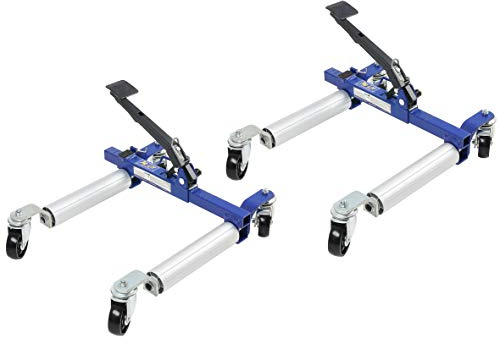 Pro-Lift-Werkzeuge 2 Stück Rangierhilfen mechanisch 2 x 680kg Tragkraft Wagenheber Autoheber Rangierroller PKW