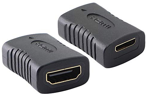 Mini-HDMI-Adapter-Verlängerung, HDMI-Typ-C-Buchse auf HDMI-Typ-A-Buchse, Koppler-Anschluss, unterstützt 3D 4K 1080P, KANGPING für Kameras, Computer, Projektoren (2er-Pack)