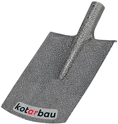 KOTARBAU® Robuster Spaten 290 x 190 mm Gärtnerspaten für 38 mm Stieldurchmesser Stahlschaufel zum Pflanzen OHNE STIEL