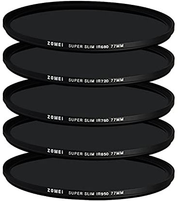 YIDOBLO 5 in1 37mm IR GLASS X-Ray Infrared Filter 680+720+760+850+950nm for DSLR camera