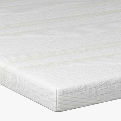 Novilla Topper Viscoelástico 90x190 5 cm, Cubrecolchón de Gel, Sobrecolchón de Espuma con Memoria, Funda de Colchón Transpirable, Extraíble y Lavable, Blanco