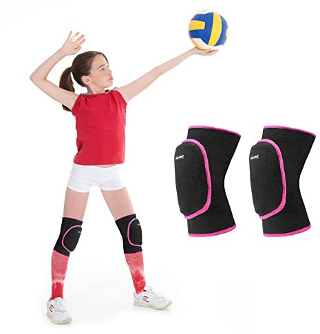 Rodilleras Voleibol Rodillera Niña Rodilleras Suave Rodilleras Proteccion Hombre Mujer Cálido Rodilleras Deportiva para Danza Balonmano Futbol Baile Gym MTB Snowboard Lucha Libre Rodillera Niño