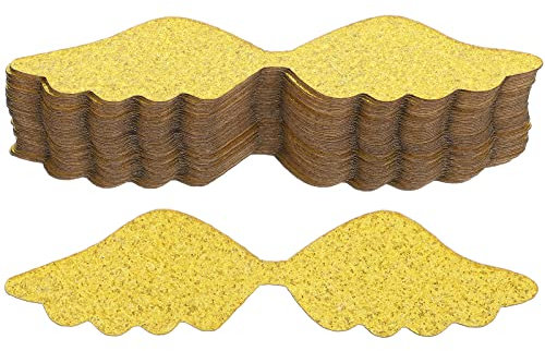 jojofuny 50stücke Schokoladenflügel-Dekoration DIY Schokoladen Flügel Dessert Topper Zauberer-Party-zubehör Goldener Flügel Für Schokolade Dekoration Für Geburtstage Und Festivals