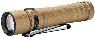 OLIGHT WARRIOR MINI 2 | Linterna táctica LED de mano con 220 metros de alcance | Potencia 1750 lúmenes, resistencia al agua IPX8 y autonomía máxima 45 días (Tierra)