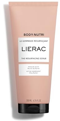 Lierac Body-Nutri Gommage Rigenerante esfoliante e levigante con Burro di Karité, Formato da 200 ml