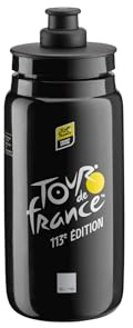 ELITE Fly Tour de France 2026 Fahrrad-Trinkflasche | Schwarz Limitierte Auflage | Ultraleichte Radsport Trinkflasche 750 ml