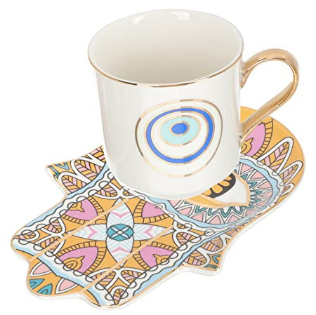 Ciieeo 1 Set Eye Coffee Cup Espresso Cup Ceramic Mug Lids Novelty Hot Chocolate Mugs Smooth Handle