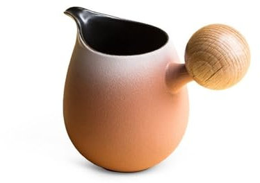 Gravy Boat Tasse à Lait en céramique for thé de l'après-midi, avec poignée, pichet à Lait, Tasse Brune, Petite Tasse à Lait, Vintage, tirée, saucière Salad Bowl(Pink)