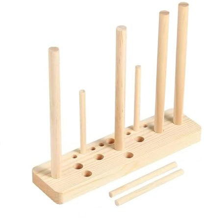 5-in-1 Multifunktions-Holzschleifen-Maschine, Schleifenmacher für Kränze, Geschenkschleifen, Corsagen, Partydekorationen, Holzfarben