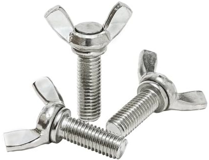 Cilky Vis à métal Boulons à Ailes Papillon M3 M4 M5 M6, Serrage Manuel, vis à tête d'aile en Acier Inoxydable 304 L: 8-50mm 5 pièces/lot(20mm x5pcs,M3)