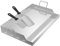 FIVMEN Plancha de acero inoxidable, 65 x 40 cm, universal, con 2 espátulas, parrilla, placa de acero inoxidable, para barbacoa de gas, parrilla de carbón, con 2 asas
