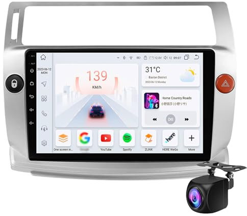 Android 14 Car Stereo För Ci-troen C4 C-Triomphe C-Quatre 2004-2009 2 Din Car Radio 9 Inch Ips Touch-skärm Med Trådlös Carplay Android Auto Gps Swc Wifi Bluetooth Fm/rds Backup Camera(Size:M600S)