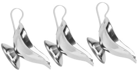ABOOFAN 3piezas Salseras Inoxidable De Jarra De Leche Recipientes Para Salsa y Leche Perfectos Para Cocinas Occidentales y Fusion