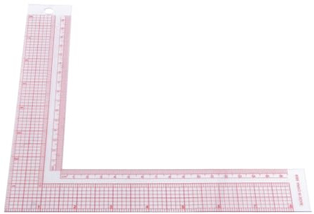 Gogogmee Righello da Sarto a Forma in Plastica Trasparente Scala Chiara, Strumento di Misurazione per Cucito Artigianale Leggero e Preciso, per Sartoria e Taglio Manuale