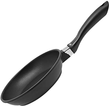 ELO Bratpfanne Ø 20 cm ALUCAST, Pfanne aus energiesparendem Aluminiumguss mit Antihaftbeschichtung, Pfanne für Ceran-, Gas-, Elektro-, Induktionsherde - spülmaschinengeeignet, Farbe: Schwarz