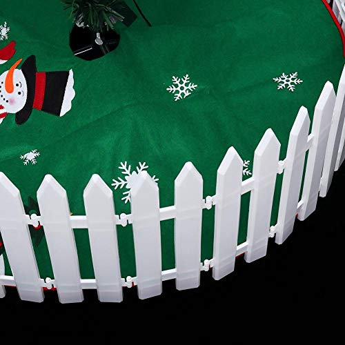 Angoter White Plastic Steccato Miniature Giardino della casa Natale di Natale Albero Decorazione della Festa Nuziale (25 Pezzi)