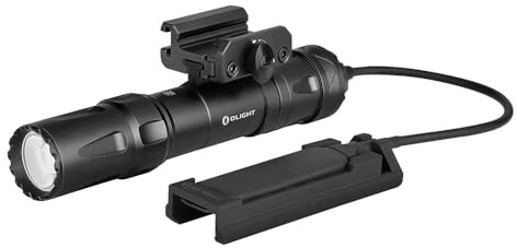 OLIGHT Odin Linterna Táctica Con Batería Recargable Diseñada Profesionalmente 2000 Lúmenes 300 Metros Potente Actividades Deportivas(Negro)