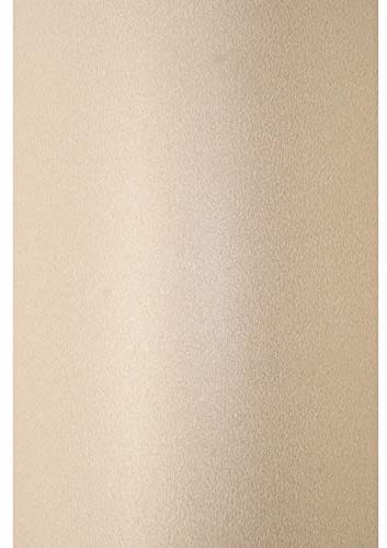 Netuno 10x Bastelpapier Perlmutt Blassrosa DIN A4 21 x 29,7 cm 120g Aster Metallic Nude Powder Effektpapier Glanzpapier farbig glänzend bedruckbar für Einladungen Hochzeit Geburtstag Weihnachten Taufe
