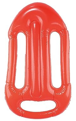 Lebensgroßer aufblasbarer Rettungsschwimmer – Baywatcher's Lifesaver Requisite 73 cm lang – perfekt für Filme, TV und 90er Jahre Themen-Kostümveranstaltungen (6 Stück)