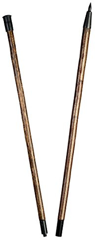 Alpenstange Haselnuss, Stabiler Wanderstock aus rindenechtem Haselnussholz, zweigeteilt über Gewinde-Hülse, inkl. handgeschmiedeter Stahl-Spitze, Lagerlängen:180 cm
