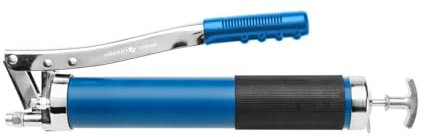 HÖGERT TECHNIK Pistola de engrase 10000 PSI, manual 600 g, con palanca y tubo de presión, dosificación precisa, manguera para lubricación sencilla