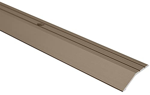 Effector Übergangsprofil Champagne 90 cm 39x10 mm Alu gelocht Profil | Gelochte Ausführung, Dekorative Metalloptik, Stabiler Halt