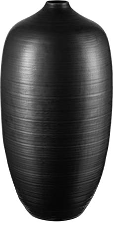 blomus Bodenvase -CEOLA- Vase aus Keramik Schwarz 31,5 x 63 cm (66928)