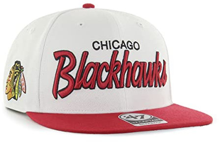 '47 NHL Chicago Blackhawks Cap Basecap Baseballcap Crosstown Script TT Kappe