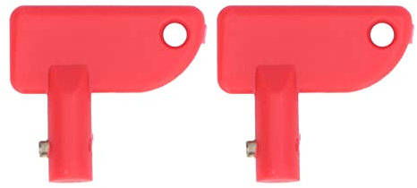 2 Stück Kill-Schalter-Schlüssel, Mini-Batterietrennschalter, Kfz-Kill-Schalter, Kill-Schalter, Ersatzschlüssel Für Boot, Marine, Auto, LKW, Rot